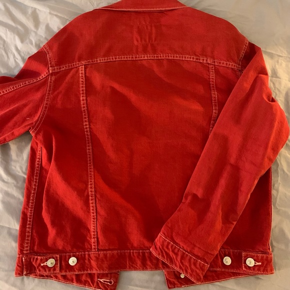 Red Zara jeans material Jacket🚨⚡️⚡️ - Picture 3 of 3